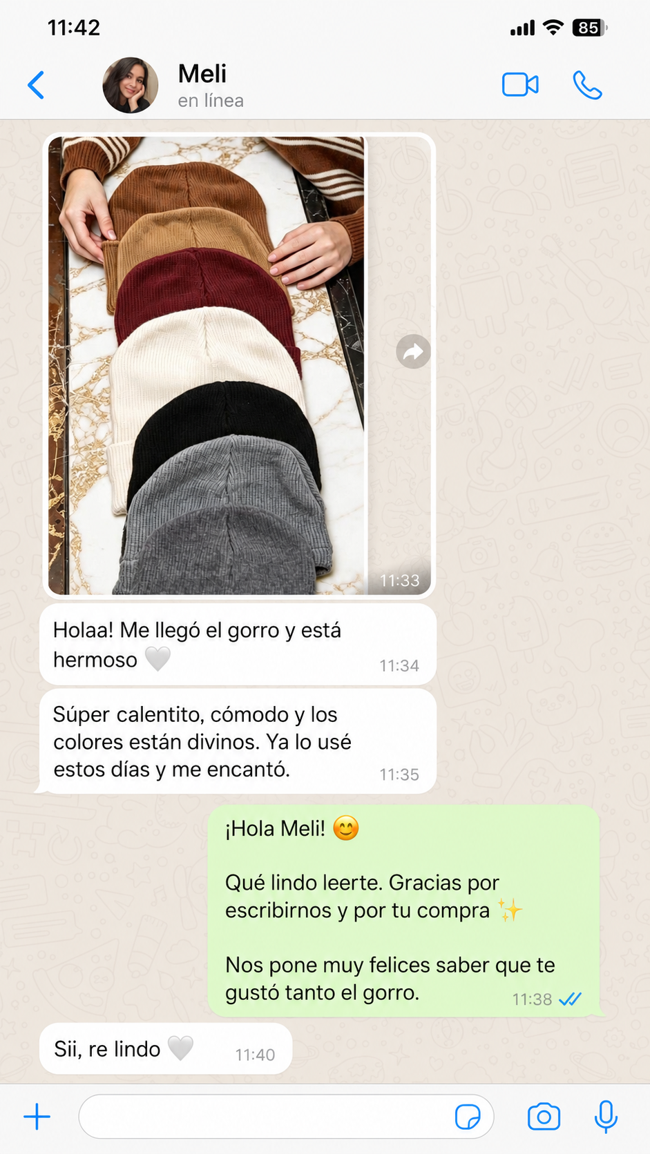 Review real de WhatsApp